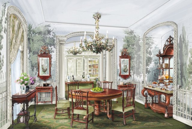 Illustration Breakfast room - concept PINTO Paris