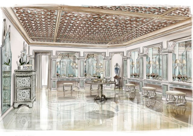 illustration "Salle de Parfum" - Doha - concept A Mandour