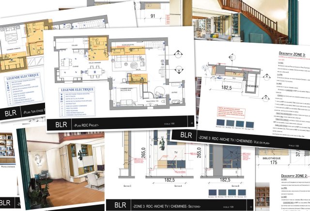 Projet aménagement intérieur - Maison Particulière - Bois-le-Roi (Ile de France)