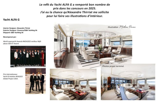 Yacht ALFA G - concept Alexandre Thirriat