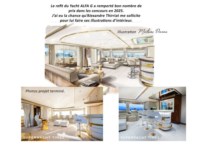 Yacht ALFA G - concept Alexandre Thirriat